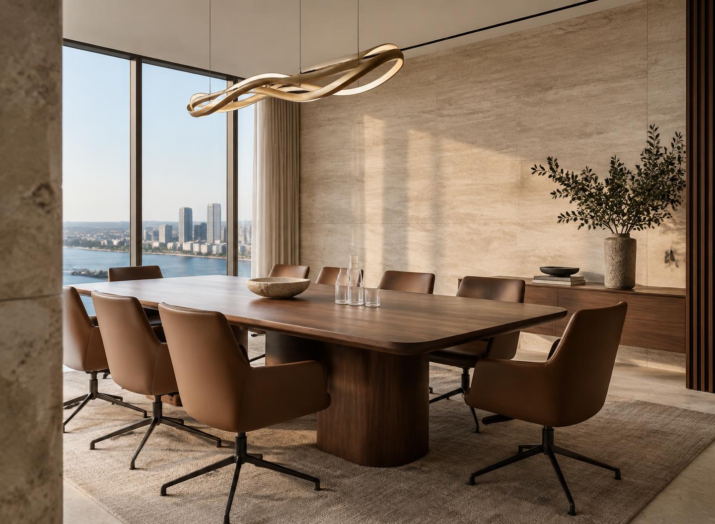 Refined consultancy meeting room